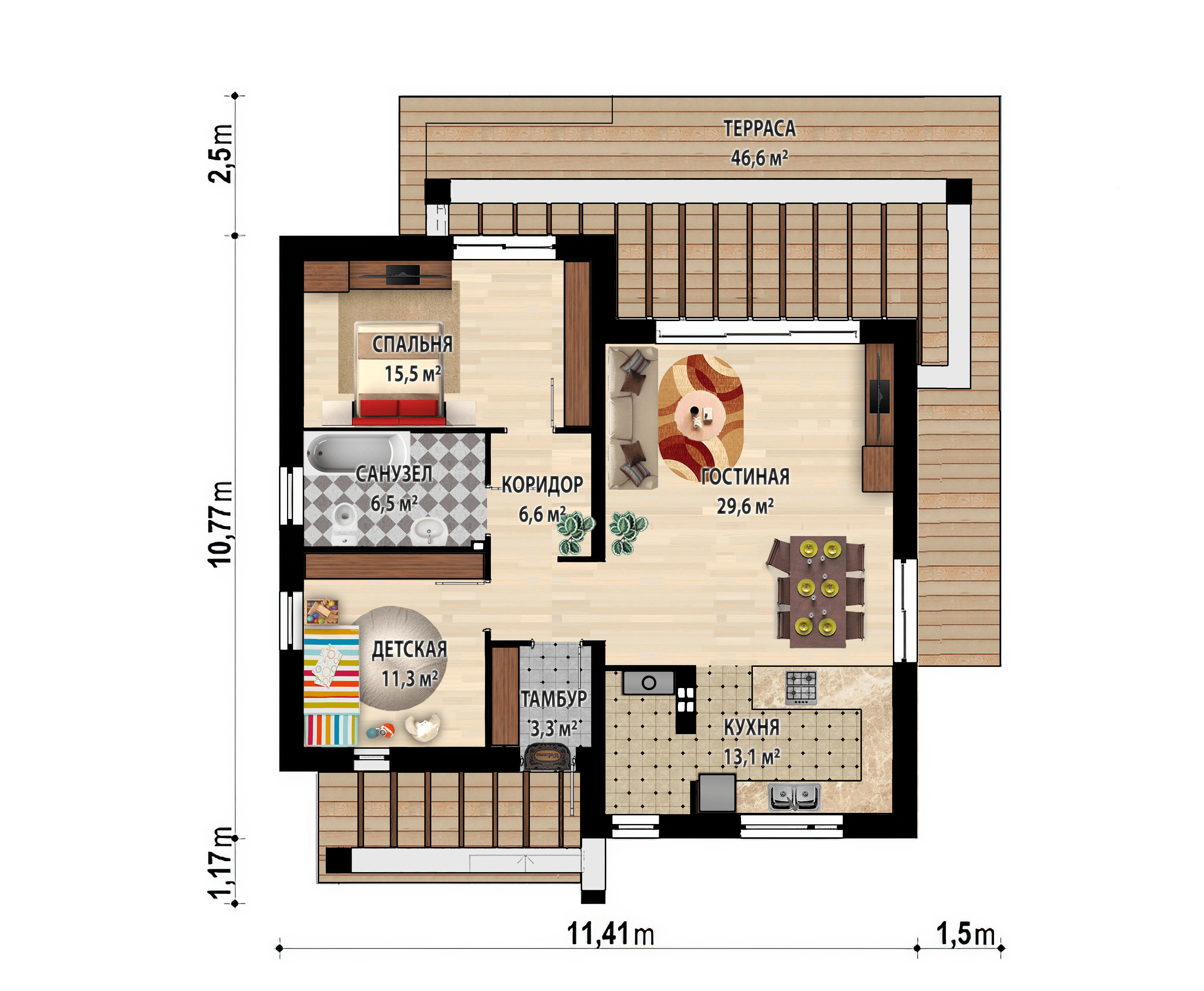 Каркасный дом Фостер 108,5 м2 - проект с фото, планировкой и ценами